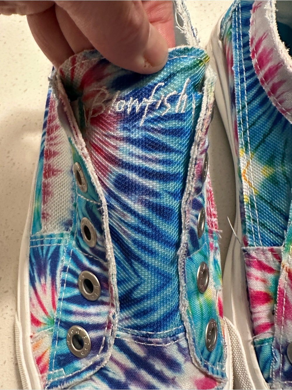 Tie-Dye Slip-On Sneakers Blowfish 9 - Picture 3 of 10
